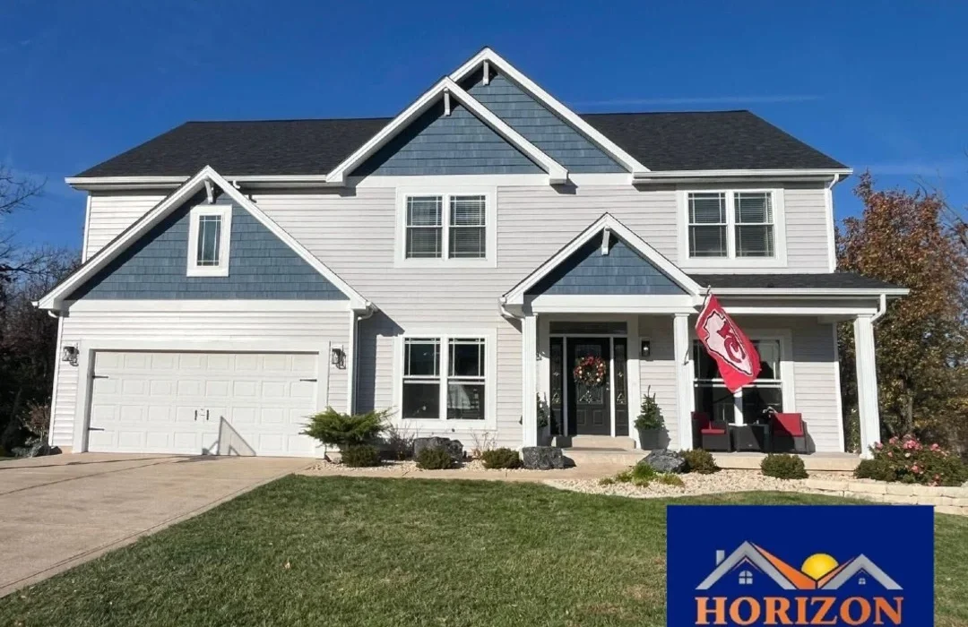 home in Florissant with a newly completed roof