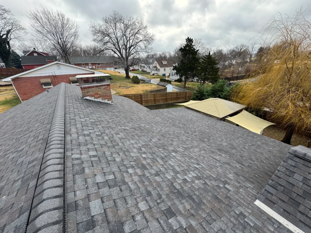 Professional roofer repairing roof leaks in St. Charles MO