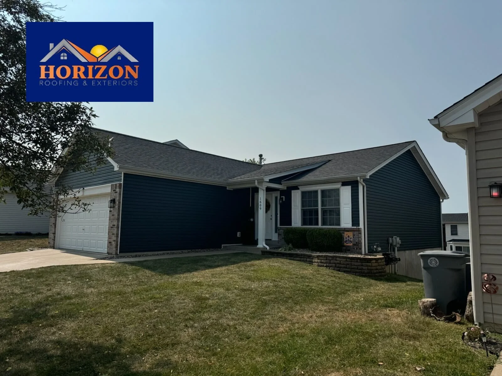 temporarily cover a leaking roof after a storm