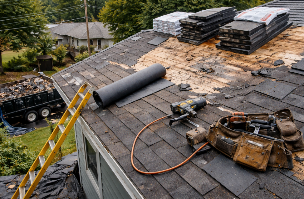 Roof repair vs replacement Dardenne Prairie