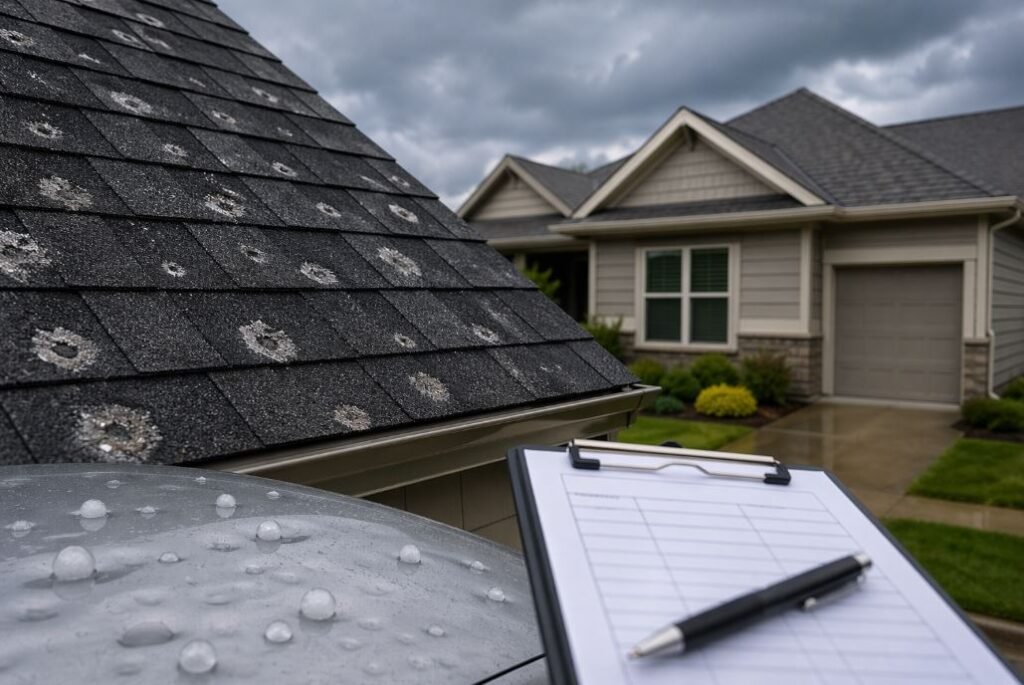insurance hail damage roof replacement