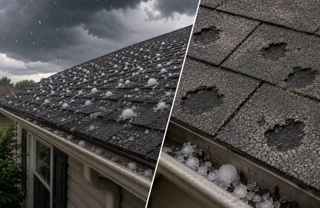 hail storm roof damage Troy MO