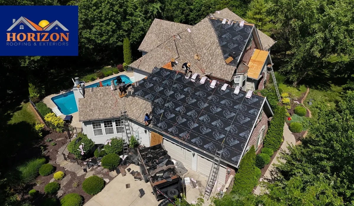 roof damaged by summer storms St. Louis
